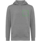 Hanorac cu gluga, casual, Unisex, iqoniq, 2410E18381, Bumbac, Gri light anthracite, XXS