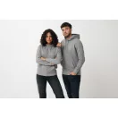 Hanorac cu gluga, casual, Unisex, iqoniq, 2410E18381, Bumbac, Gri light anthracite, XXS
