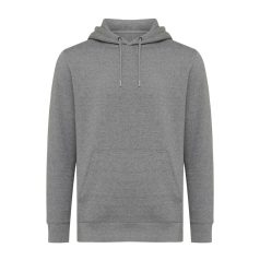   Hanorac cu gluga, casual, Unisex, iqoniq, 2410E18380, Bumbac, Gri light anthracite, 3XL