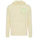 Hanorac cu gluga, casual, Unisex, iqoniq, 2410E18333, Bumbac, Galben crem, L