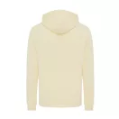 Hanorac cu gluga, casual, Unisex, iqoniq, 2410E18335, Bumbac, Galben crem, S