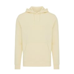   Hanorac cu gluga, casual, Unisex, iqoniq, 2410E18338, Bumbac, Galben crem, XXL