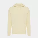Hanorac cu gluga, casual, Unisex, iqoniq, 2410E18340, Bumbac, Galben crem, XXS