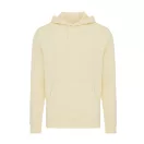 Hanorac cu gluga, casual, Unisex, iqoniq, 2410E18340, Bumbac, Galben crem, XXS