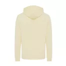 Hanorac cu gluga, casual, Unisex, iqoniq, 2410E18340, Bumbac, Galben crem, XXS