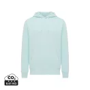 Hanorac cu gluga, Unisex, 2502E10102, iqoniq, Bumbac, Albastru mint, XS