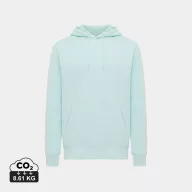   Hanorac cu gluga, Unisex, 2502E10103, iqoniq, Bumbac, Albastru mint, XXL