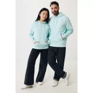   Hanorac cu gluga, Unisex, 2502E10103, iqoniq, Bumbac, Albastru mint, XXL