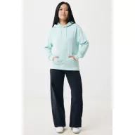   Hanorac cu gluga, Unisex, 2502E10103, iqoniq, Bumbac, Albastru mint, XXL