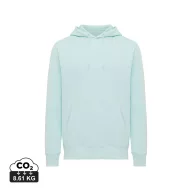   Hanorac cu gluga, Unisex, 2502E10104, iqoniq, Bumbac, Albastru mint, XXS