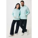 Hanorac cu gluga, Unisex, 2502E10104, iqoniq, Bumbac, Albastru mint, XXS