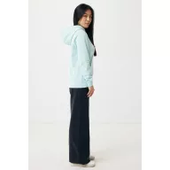   Hanorac cu gluga, Unisex, 2502E10104, iqoniq, Bumbac, Albastru mint, XXS