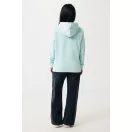 Hanorac cu gluga, Unisex, 2502E10104, iqoniq, Bumbac, Albastru mint, XXS