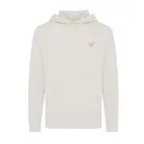 Hanorac cu gluga, casual, Unisex, iqoniq, 2410E18365, Bumbac, Crem, XXS