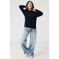   Hanorac cu gluga, Unisex, 2502E10207, iqoniq, Bumbac, Negru, XXL