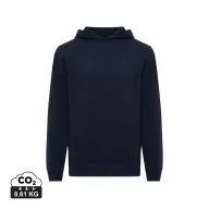   Hanorac cu gluga, Unisex, 2502E10276, iqoniq, Bumbac, Albastru navy, 4XL