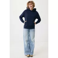   Hanorac cu gluga, Unisex, 2502E10276, iqoniq, Bumbac, Albastru navy, 4XL