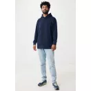 Hanorac cu gluga, Unisex, 2502E10279, iqoniq, Bumbac, Albastru navy, M
