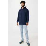   Hanorac cu gluga, Unisex, 2502E10279, iqoniq, Bumbac, Albastru navy, M