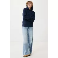   Hanorac cu gluga, Unisex, 2502E10279, iqoniq, Bumbac, Albastru navy, M