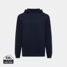 Hanorac cu gluga, Unisex, 2502E10284, iqoniq, Bumbac, Albastru navy, XXS