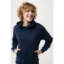 Hanorac cu gluga, Unisex, 2502E10284, iqoniq, Bumbac, Albastru navy, XXS