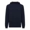 Hanorac cu gluga, Unisex, 2502E10285, iqoniq, Bumbac, Albastru navy, 3XL