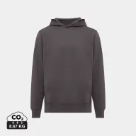   Hanorac cu gluga, Unisex, 2502E10195, iqoniq, Bumbac, Gri antracit, XL