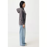   Hanorac cu gluga, Unisex, 2502E10195, iqoniq, Bumbac, Gri antracit, XL