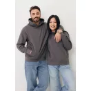 Hanorac cu gluga, Unisex, 2502E10196, iqoniq, Bumbac, Gri antracit, XS