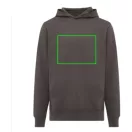 Hanorac cu gluga, Unisex, 2502E10197, iqoniq, Bumbac, Gri antracit, XXL