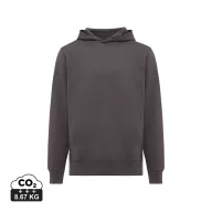   Hanorac cu gluga, Unisex, 2502E10198, iqoniq, Bumbac, Gri antracit, XXS