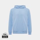 Hanorac cu gluga, Unisex, 2502E10319, iqoniq, Bumbac, Albastru sky, M