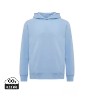   Hanorac cu gluga, Unisex, 2502E10321, iqoniq, Bumbac, Albastru sky, XL