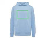 Hanorac cu gluga, Unisex, 2502E10323, iqoniq, Bumbac, Albastru sky, XXL