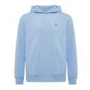 Hanorac cu gluga, Unisex, 2502E10324, iqoniq, Bumbac, Albastru sky, XXS