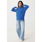 Hanorac cu gluga, Unisex, 2502E10313, iqoniq, Bumbac, Albastru royal, XL