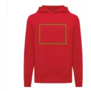 Hanorac cu gluga, Unisex, 2502E10302, iqoniq, Bumbac, Rosu, L