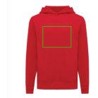 Hanorac cu gluga, Unisex, 2502E10303, iqoniq, Bumbac, Rosu, M