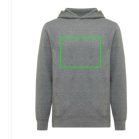 Hanorac cu gluga, Unisex, 2502E10261, iqoniq, Bumbac, Gri antracit, XL