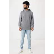   Hanorac cu gluga, Unisex, 2502E10264, iqoniq, Bumbac, Gri antracit, XXS
