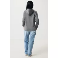   Hanorac cu gluga, Unisex, 2502E10264, iqoniq, Bumbac, Gri antracit, XXS