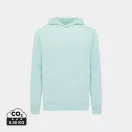 Hanorac cu gluga, Unisex, 2502E10234, iqoniq, Bumbac, Albastru mint, L