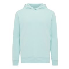   Hanorac cu gluga, Unisex, 2502E10239, iqoniq, Bumbac, Albastru mint, XXL