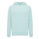 Hanorac cu gluga, Unisex, 2502E10240, iqoniq, Bumbac, Albastru mint, XXS