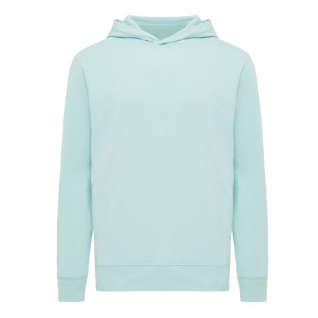 Hanorac cu gluga, Unisex, 2502E10240, iqoniq, Bumbac, Albastru mint, XXS