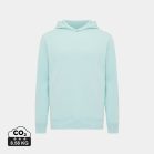 Hanorac cu gluga, Unisex, 2502E10240, iqoniq, Bumbac, Albastru mint, XXS