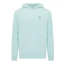 Hanorac cu gluga, Unisex, 2502E10240, iqoniq, Bumbac, Albastru mint, XXS