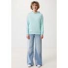 Hanorac cu gluga, Unisex, 2502E10240, iqoniq, Bumbac, Albastru mint, XXS