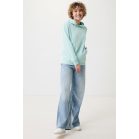 Hanorac cu gluga, Unisex, 2502E10240, iqoniq, Bumbac, Albastru mint, XXS